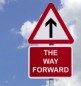 The Way Forward sign in the sky