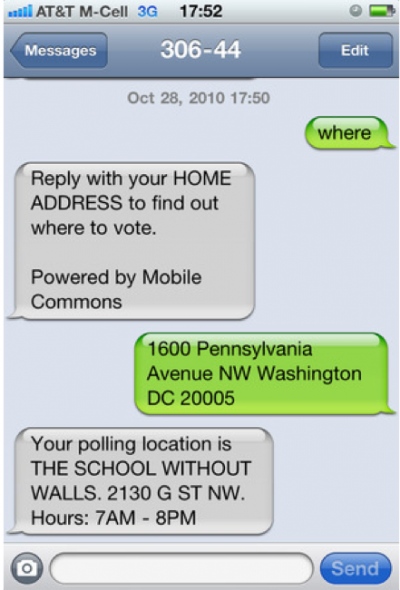 Mobile Polling Place Locator